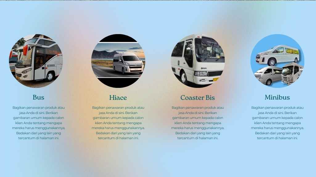 pilihan sewa bus di bali dan hiace 