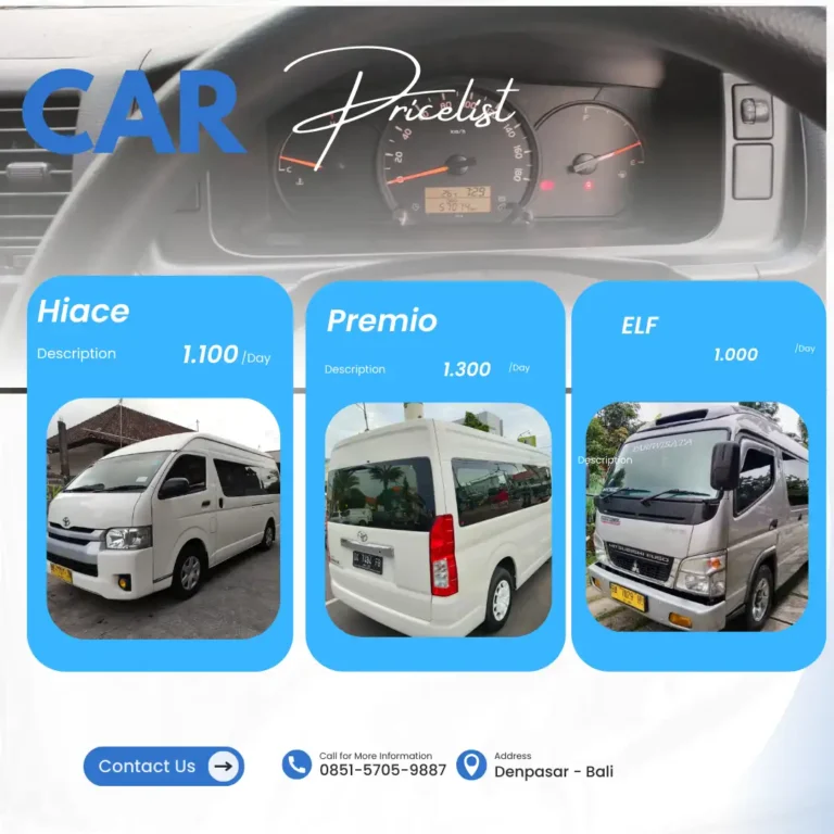 sewa mobil hiace di bali