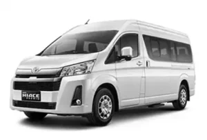 sewa hiace premio bali kapasitas 14 penumpang, nyaman untuk perjalanan wisata, rombongan, dan keluarga besar.