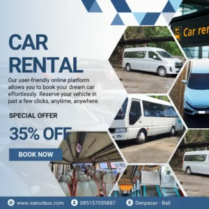 sewa bus di bali hiace coaster