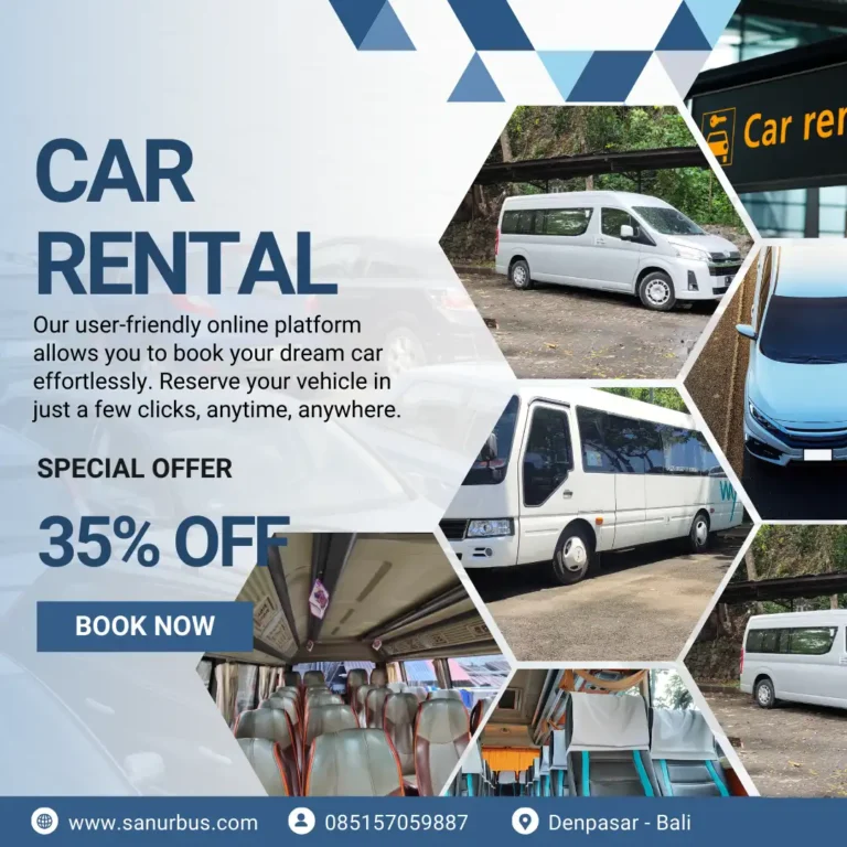 sewa bus di bali hiace coaster